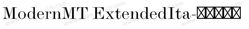 ModernMT ExtendedIta字体转换